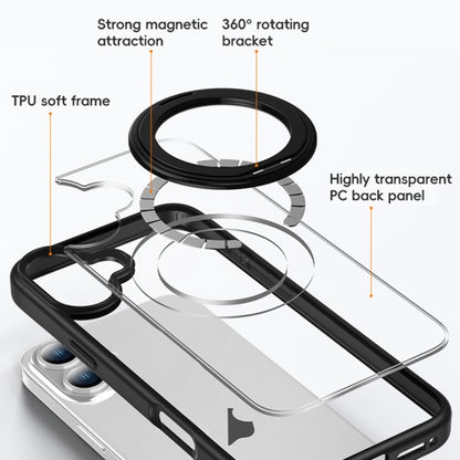 High Transparency 360 Degree Rotating Holder MagSafe Phone Case, For iPhone 11 Apple Accessories enghig4984 More iPhone Cases - APEXEL INDIA - Mobile Lens - Mobile Camera Lens - Cellphone Accessories - Phone Lens - Smartphone Lens