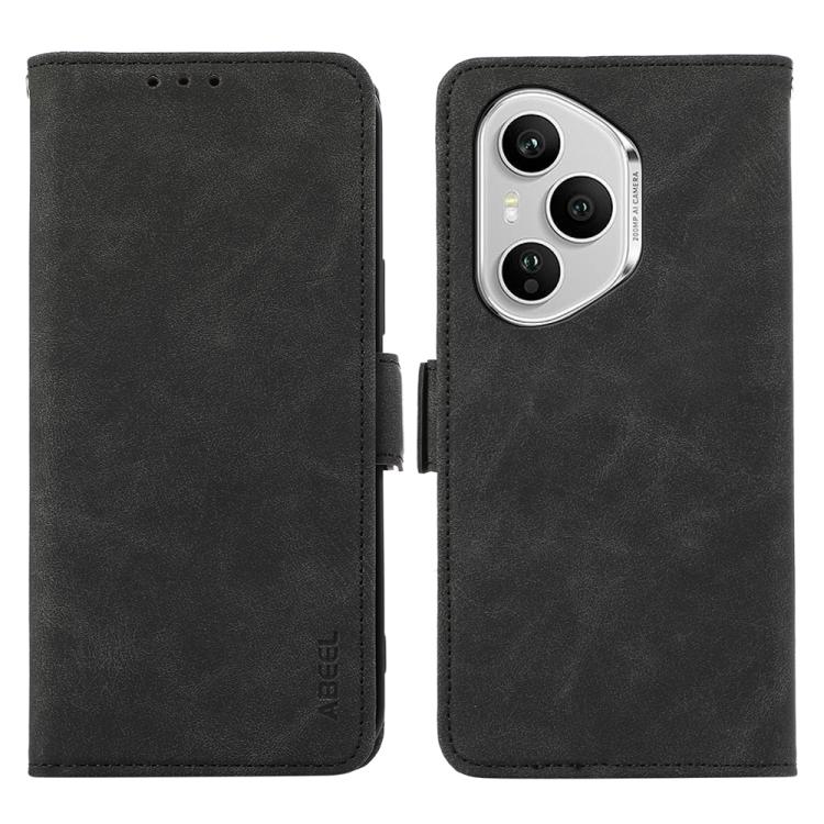 ABEEL Frosted Magnetic RFID Leather Phone Case, For Honor 400 Smart / X7d 5G Global, For Honor X6c 4G, For Honor 400 Pro Global 160.8mm, For Honor 400 Lite Global