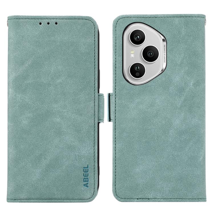 ABEEL Frosted Magnetic RFID Leather Phone Case, For Honor 400 Smart / X7d 5G Global, For Honor X6c 4G, For Honor 400 Pro Global 160.8mm, For Honor 400 Lite Global