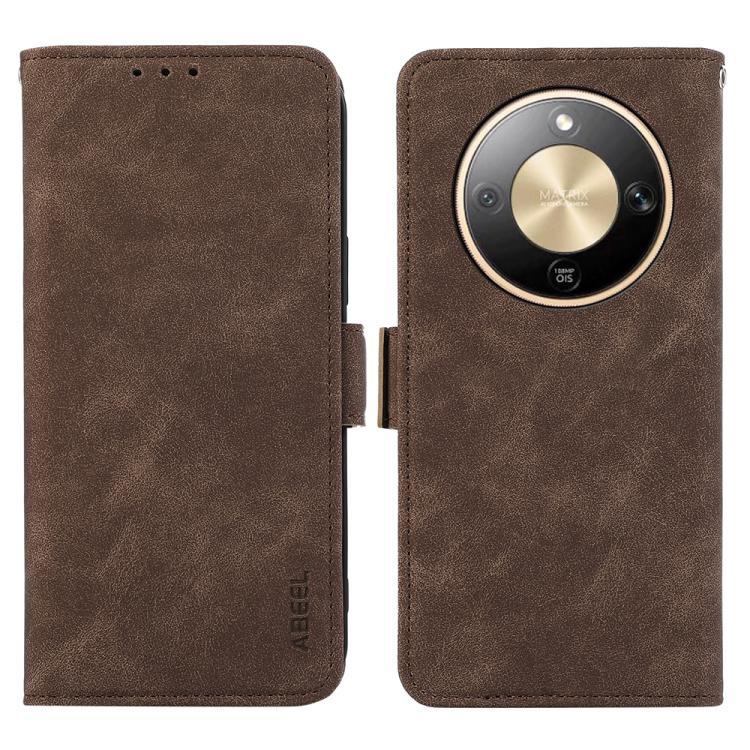 ABEEL Frosted Magnetic RFID Leather Phone Case, For Honor 600 Global / 600 Pro Global, For Honor 600 Lite Global, For Honor X8d 4G, For Honor X9d 5G