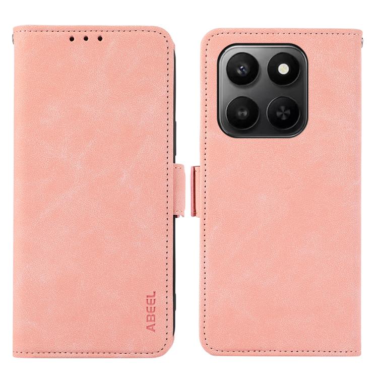 ABEEL Frosted Magnetic RFID Leather Phone Case, For Honor 400 Smart / X7d 5G Global, For Honor X6c 4G, For Honor 400 Pro Global 160.8mm, For Honor 400 Lite Global