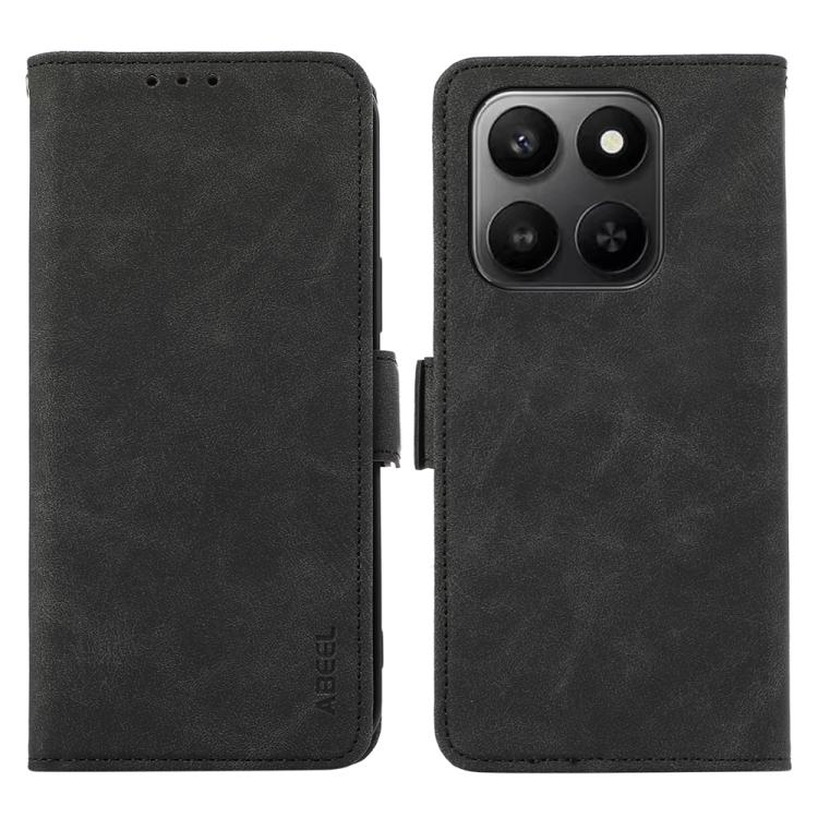ABEEL Frosted Magnetic RFID Leather Phone Case, For Honor 400 Smart / X7d 5G Global, For Honor X6c 4G, For Honor 400 Pro Global 160.8mm, For Honor 400 Lite Global