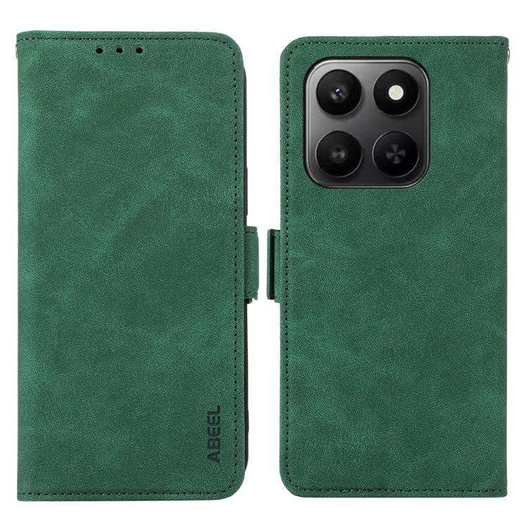 ABEEL Frosted Magnetic RFID Leather Phone Case, For Honor 400 Smart / X7d 5G Global, For Honor X6c 4G, For Honor 400 Pro Global 160.8mm, For Honor 400 Lite Global