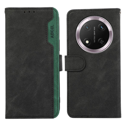 ABEEL Color Block Magnetic RFID Leather Phone Case, For Honor 400 Global 156.5mm, For Honor X9C 5G Global