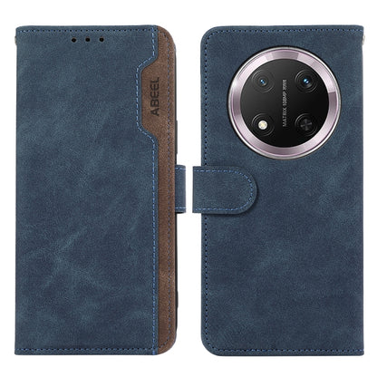 ABEEL Color Block Magnetic RFID Leather Phone Case, For Honor 400 Global 156.5mm, For Honor X9C 5G Global