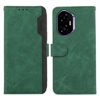 ABEEL Color Block Magnetic RFID Leather Phone Case, For Honor 400 Global 156.5mm, For Honor X9C 5G Global