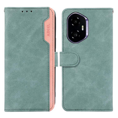 ABEEL Color Block Magnetic RFID Leather Phone Case, For Honor 400 Global 156.5mm, For Honor X9C 5G Global