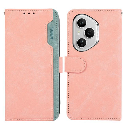 ABEEL Color Block Magnetic RFID Leather Phone Case, For Honor 400 Smart / X7d 5G Global, For Honor X6c 4G, For Honor 400 Pro Global 160.8mm, For Honor 400 Lite Global