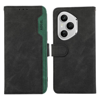 ABEEL Color Block Magnetic RFID Leather Phone Case, For Honor 400 Smart / X7d 5G Global, For Honor X6c 4G, For Honor 400 Pro Global 160.8mm, For Honor 400 Lite Global