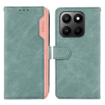 ABEEL Color Block Magnetic RFID Leather Phone Case, For Honor 400 Smart / X7d 5G Global, For Honor X6c 4G, For Honor 400 Pro Global 160.8mm, For Honor 400 Lite Global