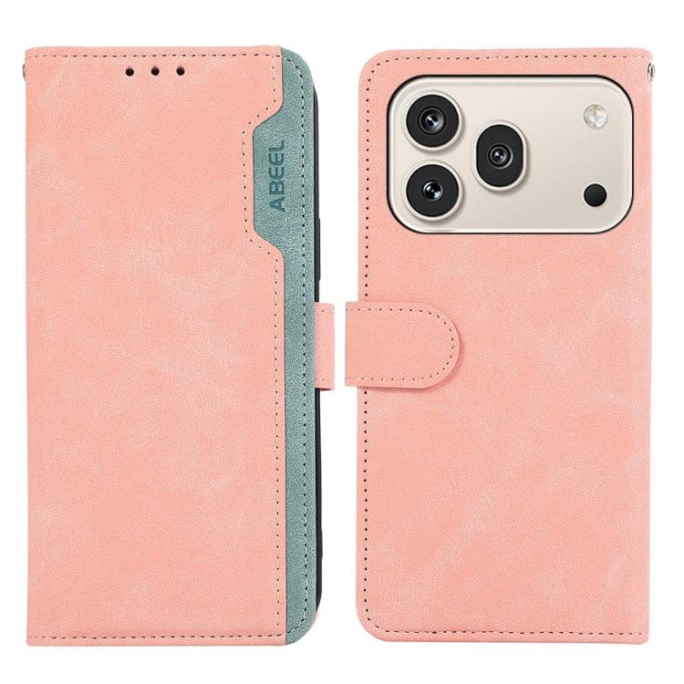ABEEL Color Block Magnetic RFID Leather Phone Case, For Honor 600 / 600 Pro Global, For Honor 600 Lite Global, For Honor X8d 4G, For Honor X9d 5G