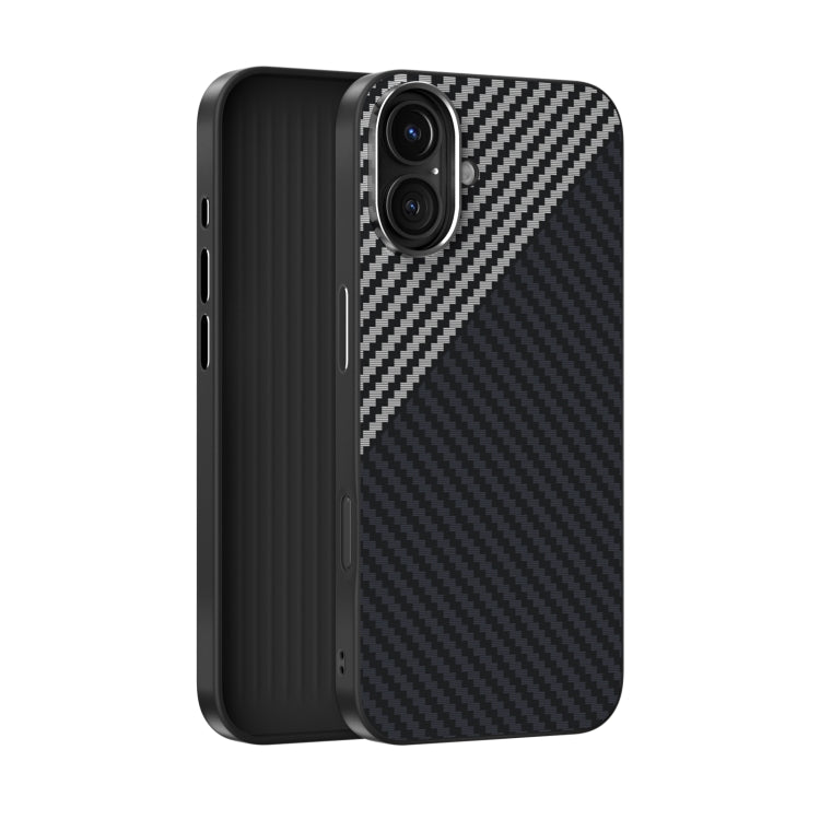 ABEEL C Carbon Fiber Series 6D Micro Relief MagSafe Phone Case, For iPhone 16 Pro, For iPhone 16 Plus, For iPhone 16, For iPhone 15 Pro Max, For iPhone 15 Pro, For iPhone 15 Plus
