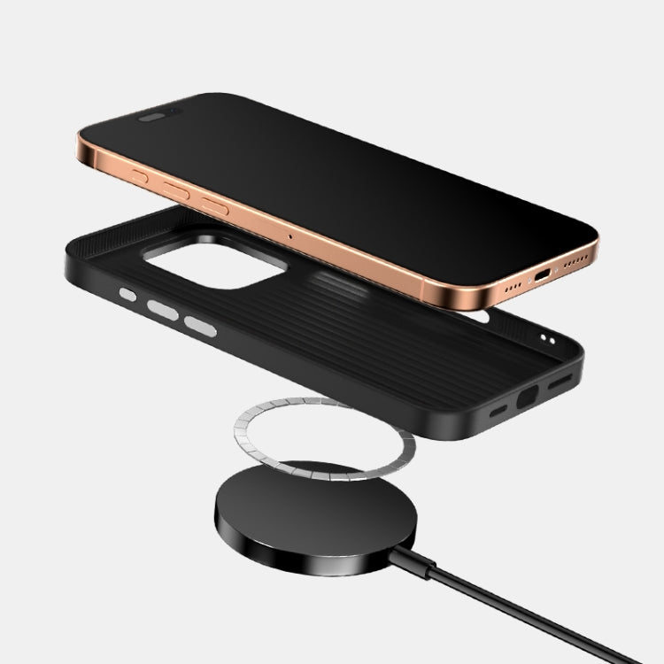 ABEEL C Carbon Fiber Series 6D Micro Relief MagSafe Phone Case, For iPhone 15, For iPhone 14 Plus, For iPhone 14, For iPhone 14 Pro, For iPhone 14 Pro Max, For iPhone 13 Pro Max