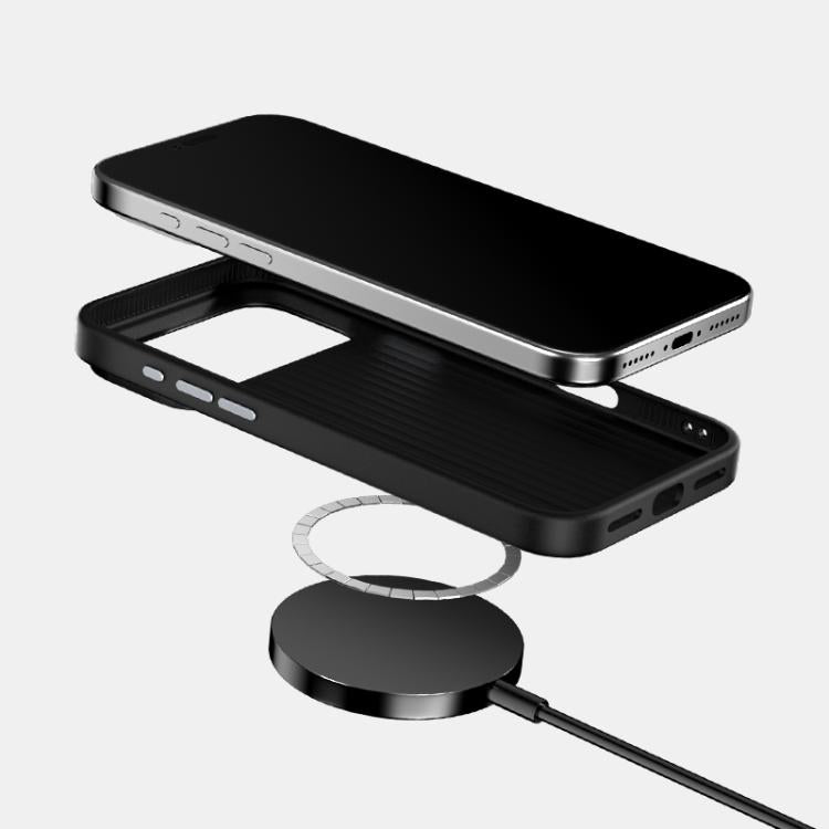 ABEEL C Carbon Fiber Series 6D Micro Relief MagSafe Phone Case, For iPhone 18 Pro / 17 Pro, For iPhone 18 Pro Max / 17 Pro Max, For iPhone 17e / 16e, For iPhone 17, For iPhone Air, For iPhone 16 Pro Max