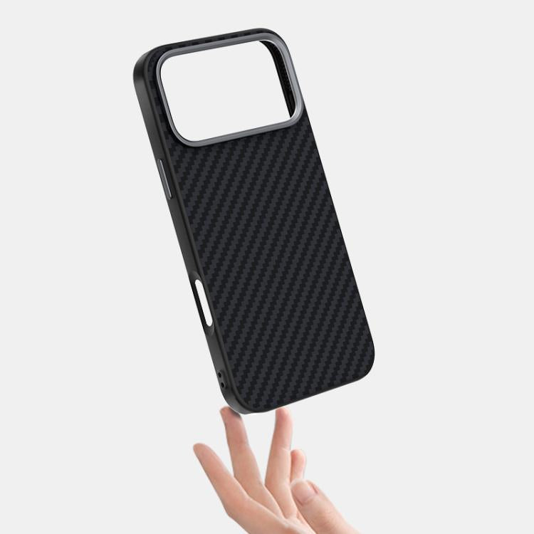 ABEEL C Carbon Fiber Series 6D Micro Relief MagSafe Phone Case, For iPhone 18 Pro / 17 Pro, For iPhone 18 Pro Max / 17 Pro Max, For iPhone 17e / 16e, For iPhone 17, For iPhone Air, For iPhone 16 Pro Max