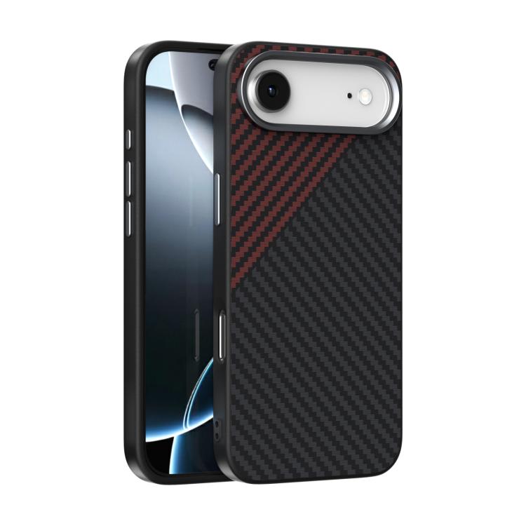 ABEEL C Carbon Fiber Series 6D Micro Relief MagSafe Phone Case, For iPhone 18 Pro / 17 Pro, For iPhone 18 Pro Max / 17 Pro Max, For iPhone 17e / 16e, For iPhone 17, For iPhone Air, For iPhone 16 Pro Max