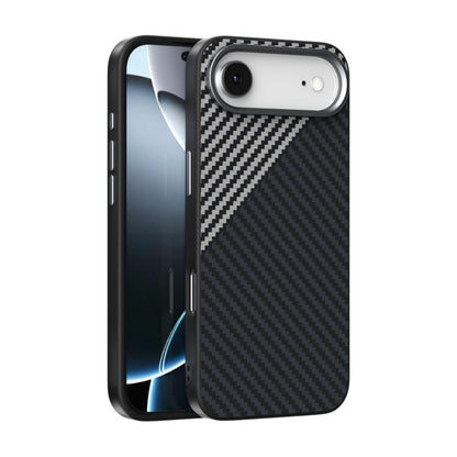 ABEEL C Carbon Fiber Series 6D Micro Relief MagSafe Phone Case, For iPhone 17e / 16e, For iPhone 17 Pro Max, For iPhone 17 Pro, For iPhone 17, For iPhone Air, For iPhone 16 Pro Max