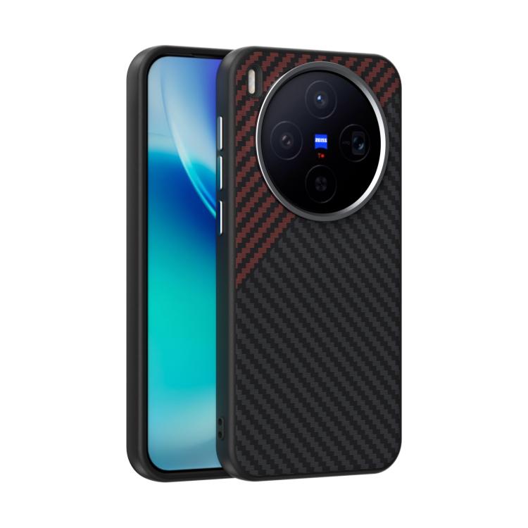 ABEEL C Carbon Fiber Series 6D Micro Relief MagSafe Phone Case, For vivo iQOO 15, For vivo X300 Pro, For vivo X300, For vivo S20, For vivo S20 Pro, For vivo X200