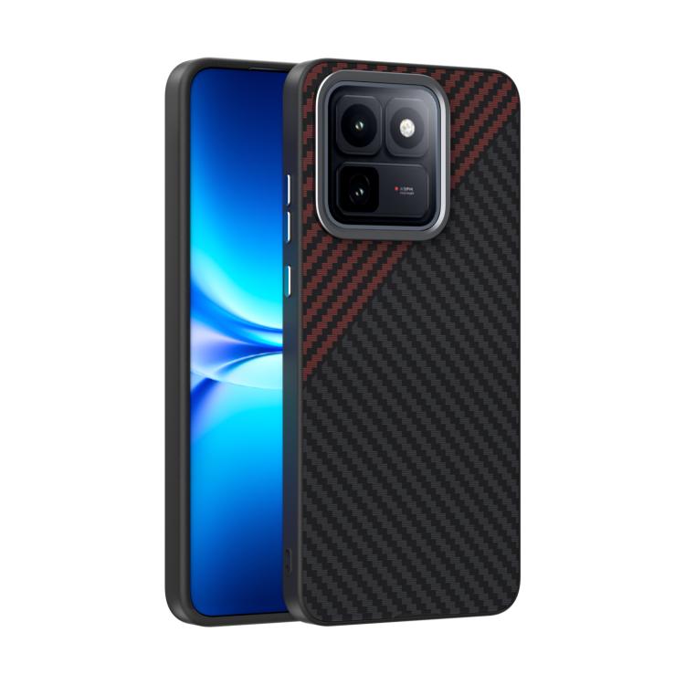 ABEEL C Carbon Fiber Series 6D Micro Relief MagSafe Phone Case, For vivo iQOO 15T 5G, For vivo iQOO Z11x 5G, For vivo iQOO Z11 5G, For vivo X300s, For vivo iQOO 15 Ultra 5G, For vivo X300 Ultra