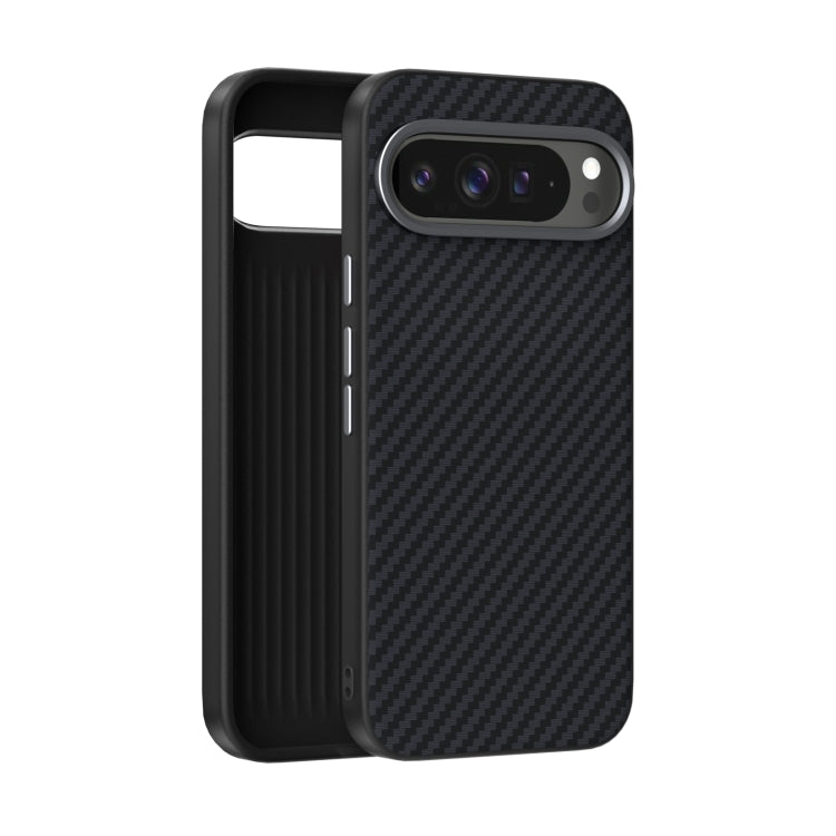 ABEEL C Carbon Fiber Series 6D Micro Relief MagSafe Phone Case, For Google Pixel 9 Pro XL, For Google Pixel 9 Pro, For Google Pixel 9