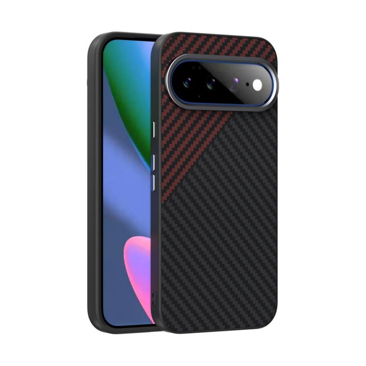 ABEEL C Carbon Fiber Series 6D Micro Relief MagSafe Phone Case, For Google Pixel 11 Pro XL, For Google Pixel 11 / 11 Pro, For Google Pixel 10 Pro XL, For Google Pixel 10 / 10 Pro, For Google Pixel 9a, For Google Pixel 9 Pro XL