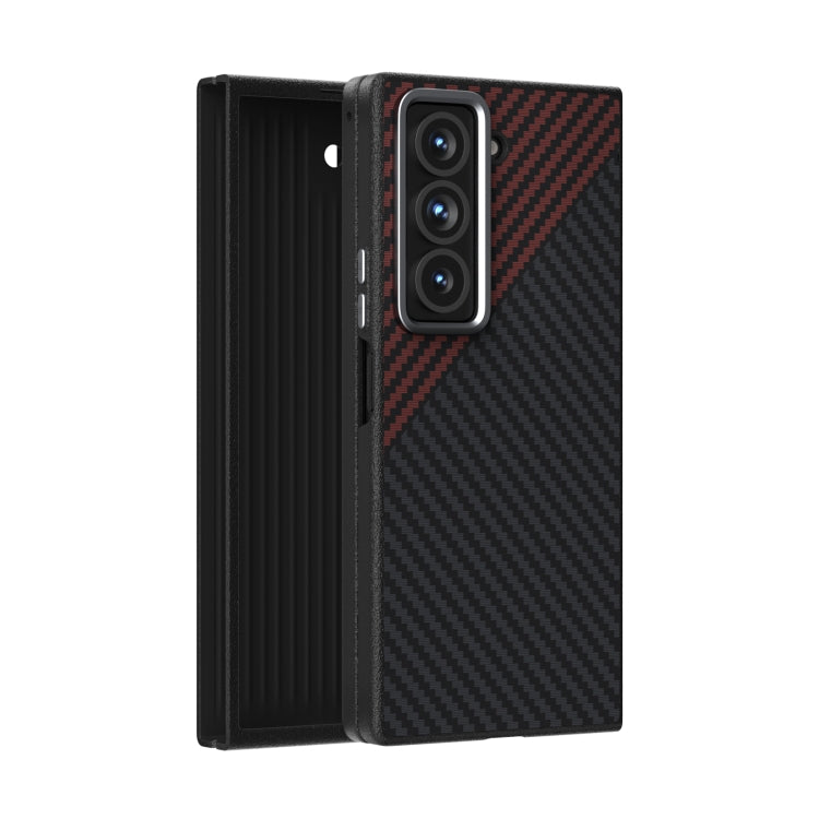 ABEEL C Carbon Fiber Series 6D Micro Relief MagSafe Phone Case, For Samsung Galaxy Z Fold Special, For Samsung Galaxy Z Fold6 5G, For Samsung Galaxy Z Fold5 5G, For Samsung Galaxy Z Flip5 5G