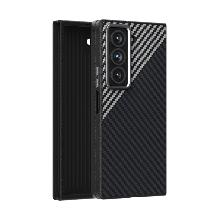 ABEEL C Carbon Fiber Series 6D Micro Relief MagSafe Phone Case, For Samsung Galaxy Z Fold Special, For Samsung Galaxy Z Fold6 5G, For Samsung Galaxy Z Fold5 5G, For Samsung Galaxy Z Flip5 5G