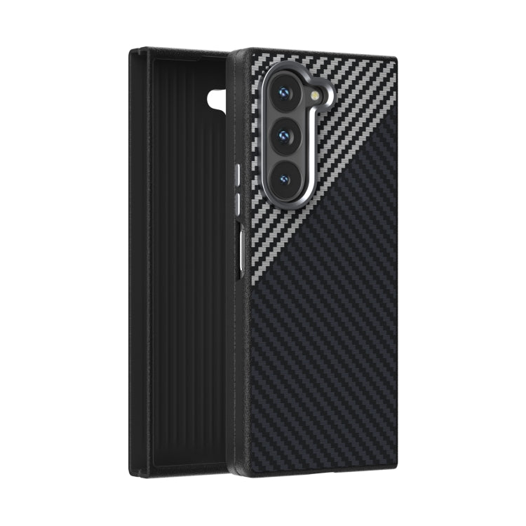 ABEEL C Carbon Fiber Series 6D Micro Relief MagSafe Phone Case, For Samsung Galaxy Z Fold Special, For Samsung Galaxy Z Fold6 5G, For Samsung Galaxy Z Fold5 5G, For Samsung Galaxy Z Flip5 5G