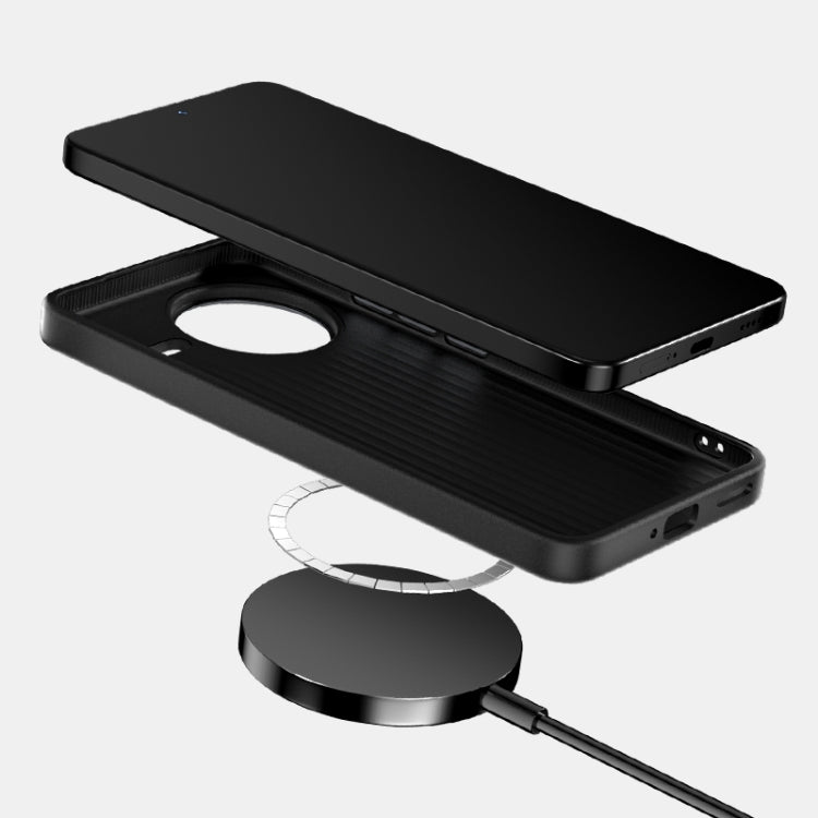 ABEEL C Carbon Fiber Series 6D Micro Relief MagSafe Phone Case, For Redmi K80, For Redmi K80 Pro Champion Edition