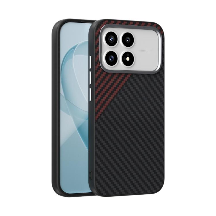 ABEEL C Carbon Fiber Series 6D Micro Relief MagSafe Phone Case, For Redmi K100 Pro Max 5G, For Redmi K100 Pro 5G, For Redmi K90 Pro Max/Poco F8 Ultra, For Redmi K90/Poco F8 Pro, For Redmi K90 Pro Max Champion Edition, For Redmi K80 Pro