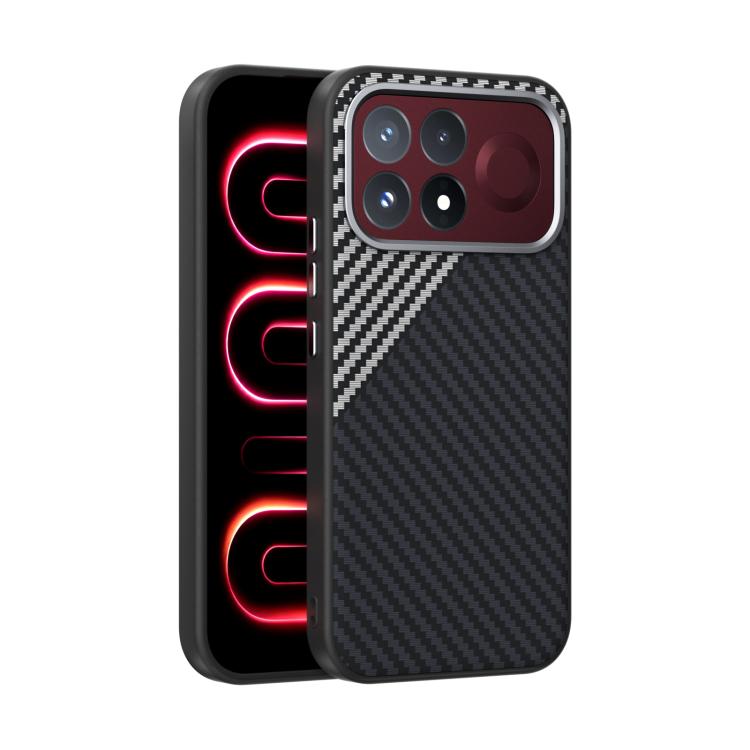ABEEL C Carbon Fiber Series 6D Micro Relief MagSafe Phone Case, For Redmi K100 Pro Max 5G, For Redmi K100 Pro 5G, For Redmi K90 Pro Max/Poco F8 Ultra, For Redmi K90/Poco F8 Pro, For Redmi K90 Pro Max Champion Edition, For Redmi K80 Pro