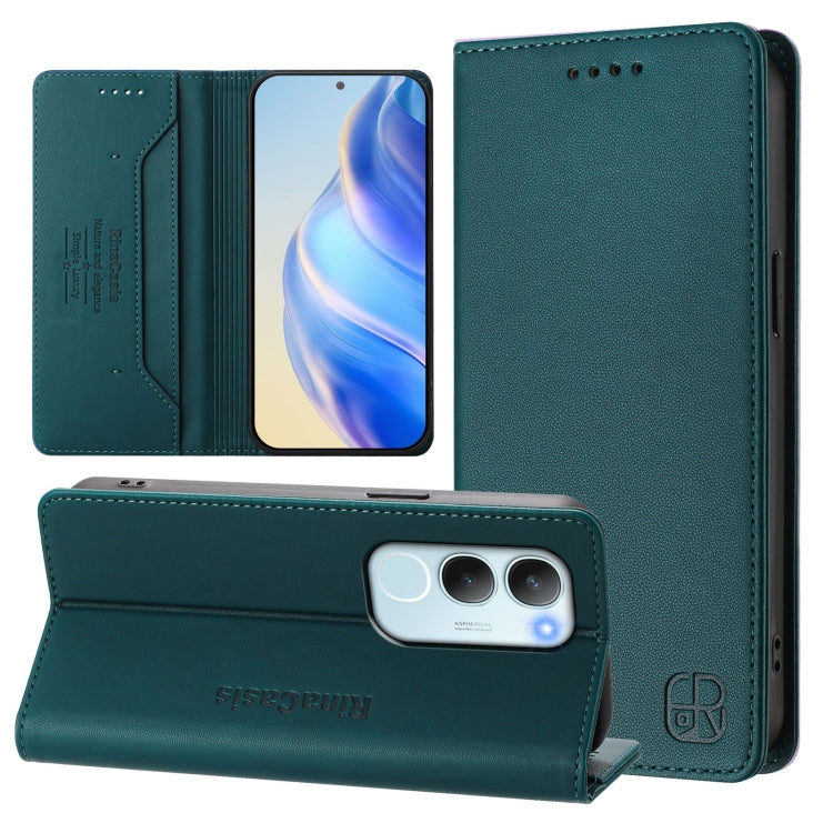 RC01 Dual-Folded Magnetic Suction RFID Leather Phone Case, For vivo Y19s 4G Global, For vivo X200, For vivo X200 Pro mini