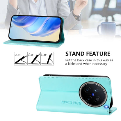 RC01 Dual-Folded Magnetic Suction RFID Leather Phone Case, For vivo X200 Pro, For vivo V40 Lite 5G IDN, For vivo V40e 5G India / iQOO Z9s 5G