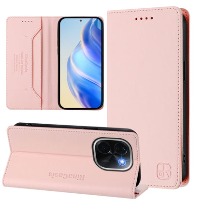 RC01 Dual-Folded Magnetic Suction RFID Leather Phone Case, For vivo V40 5G / V40 Pro 5G Global, For vivo Y300 Pro, For vivo iQOO Z9s Pro / T3 Pro India