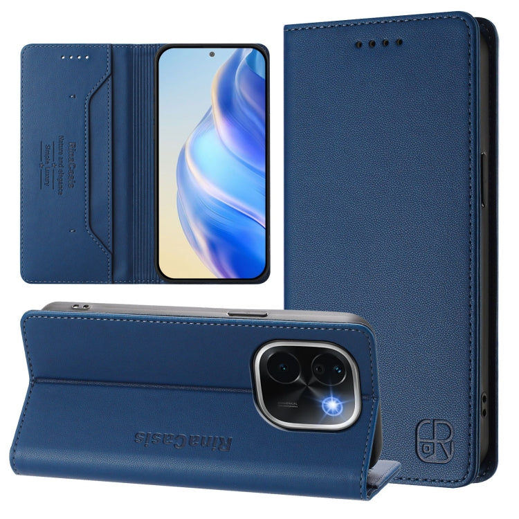 RC01 Dual-Folded Magnetic Suction RFID Leather Phone Case, For vivo V40 5G / V40 Pro 5G Global, For vivo Y300 Pro, For vivo iQOO Z9s Pro / T3 Pro India