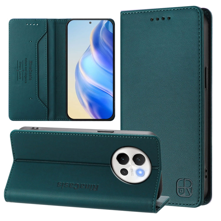 RC01 Dual-Folded Magnetic Suction RFID Leather Phone Case, For vivo V40 Lite 5G / V30e 5G Global, For vivo S19, For vivo Y28 4G