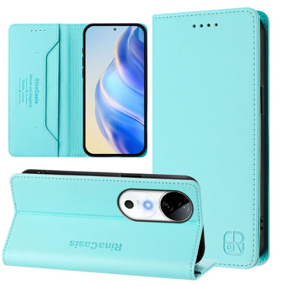 RC01 Dual-Folded Magnetic Suction RFID Leather Phone Case, For vivo V40 Lite 5G / V30e 5G Global, For vivo S19, For vivo Y28 4G
