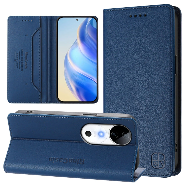 RC01 Dual-Folded Magnetic Suction RFID Leather Phone Case, For vivo V40 Lite 5G / V30e 5G Global, For vivo S19, For vivo Y28 4G