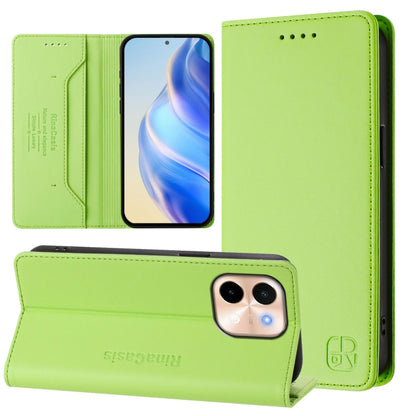 RC01 Dual-Folded Magnetic Suction RFID Leather Phone Case, For vivo V40 Lite 5G / V30e 5G Global, For vivo S19, For vivo Y28 4G