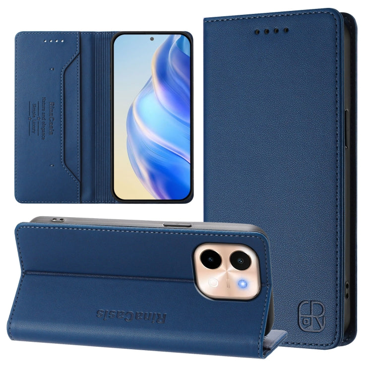 RC01 Dual-Folded Magnetic Suction RFID Leather Phone Case, For vivo V40 Lite 5G / V30e 5G Global, For vivo S19, For vivo Y28 4G