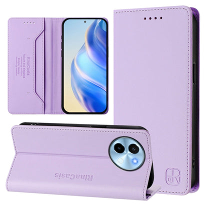 RC01 Dual-Folded Magnetic Suction RFID Leather Phone Case, For vivo X100s 5G, For vivo Y03 4G Global / Y18 4G, For vivo Y38 5G / Y200i / T3x Global