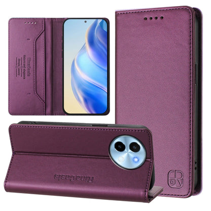 RC01 Dual-Folded Magnetic Suction RFID Leather Phone Case, For vivo X100s 5G, For vivo Y03 4G Global / Y18 4G, For vivo Y38 5G / Y200i / T3x Global