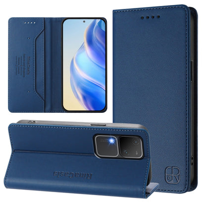 RC01 Dual-Folded Magnetic Suction RFID Leather Phone Case, For vivo V30 5G / V30 Pro Global, For vivo V29e 5G / Y200 5G Global, For vivo V29 5G Global / V29 Pro