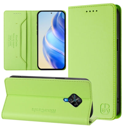 RC01 Dual-Folded Magnetic Suction RFID Leather Phone Case, For vivo Y76 5G, For vivo V20 / V21e 4G / Y73 2021, For vivo Y31 4G 2021 India / Y53s