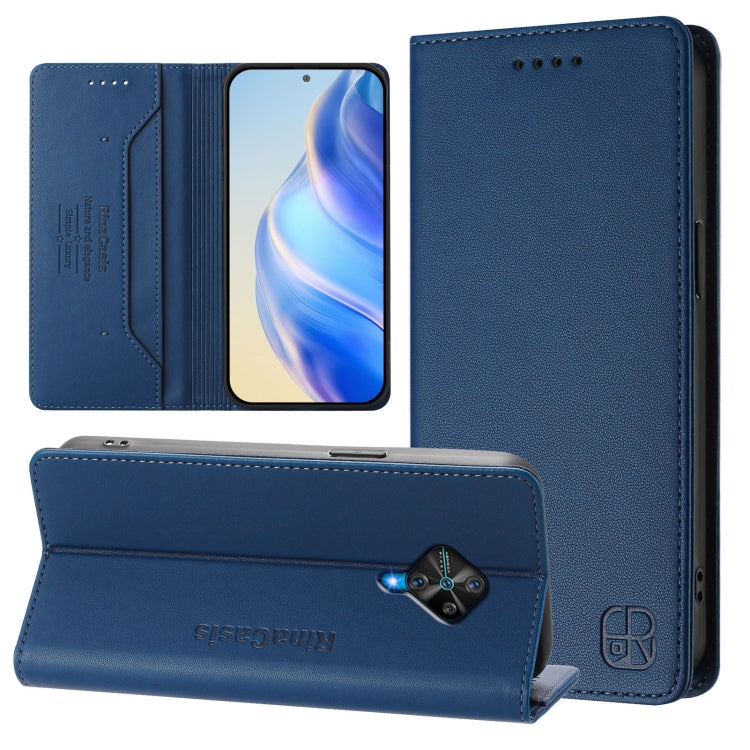 RC01 Dual-Folded Magnetic Suction RFID Leather Phone Case, For vivo Y76 5G, For vivo V20 / V21e 4G / Y73 2021, For vivo Y31 4G 2021 India / Y53s