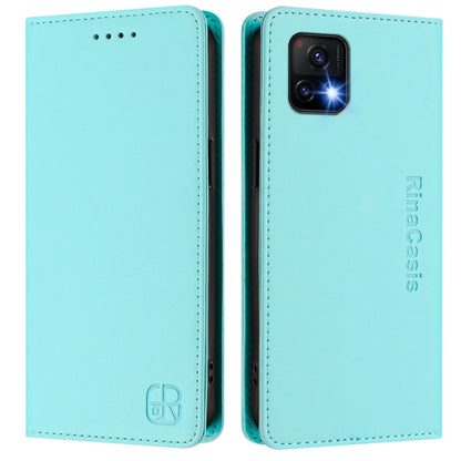 RC01 Dual-Folded Magnetic Suction RFID Leather Phone Case, For vivo Y52s 5G / Y72 5G India, For vivo Y30 4G Global, For vivo Y27 4G 2023 Global