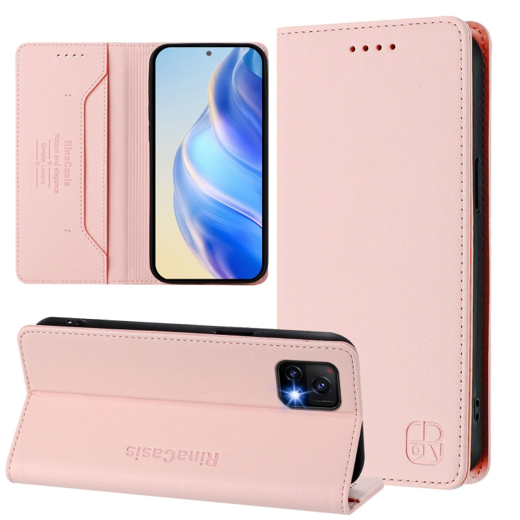 RC01 Dual-Folded Magnetic Suction RFID Leather Phone Case, For vivo Y52s 5G / Y72 5G India, For vivo Y30 4G Global, For vivo Y27 4G 2023 Global