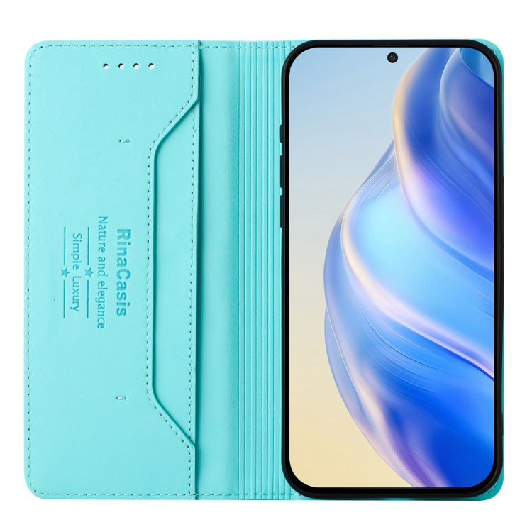 RC01 Dual-Folded Magnetic Suction RFID Leather Phone Case, For vivo Y78+ 5G / Y78 5G Global, For vivo Y56 5G / Y16 / Y02s 4G Global, For vivo Y100 5G Global