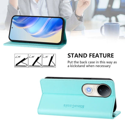 RC01 Dual-Folded Magnetic Suction RFID Leather Phone Case, For vivo S20 5G, For vivo S20 Pro 5G, For vivo Y300 5G
