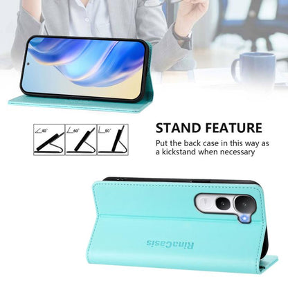 RC01 Dual-Folded Magnetic Suction RFID Leather Phone Case, For vivo Y400 4G, For vivo V60 5G Curved Global, For vivo S30 Pro mini